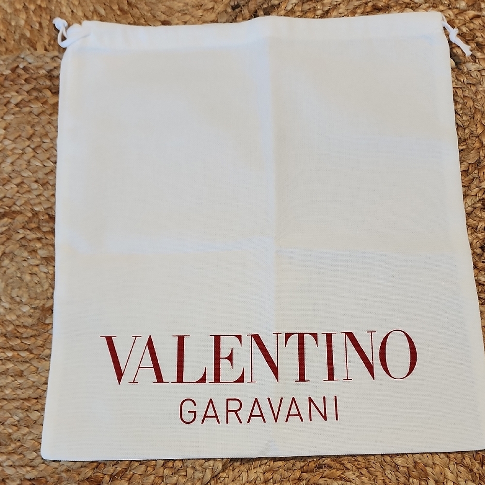 Valentino Garavani White Bag with Red Logo